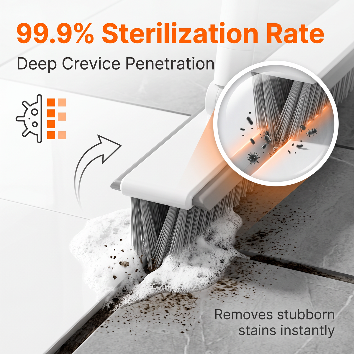 🔥LAST DAY SALE-50% OFF🎁3-In-1 Multi-Function Rotating Crevice Cleaning Brush